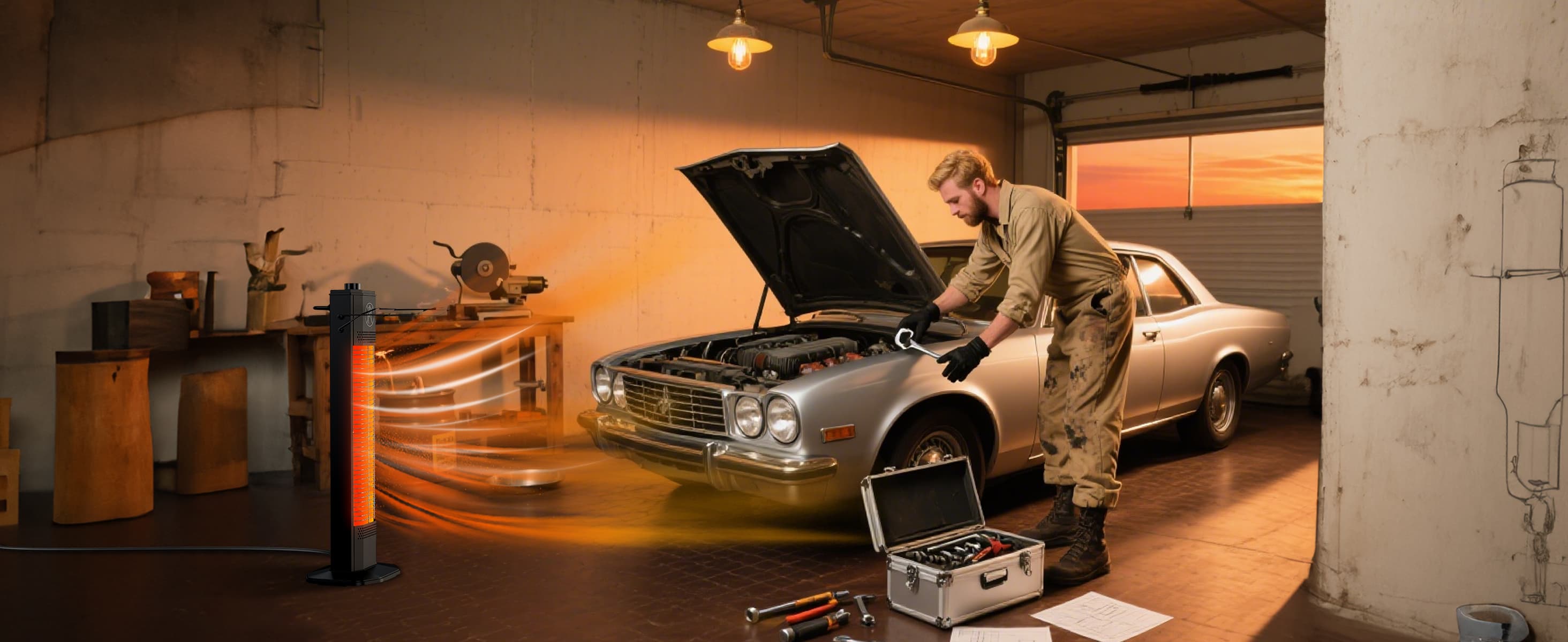 Portable Tabletop Heater Feature 3