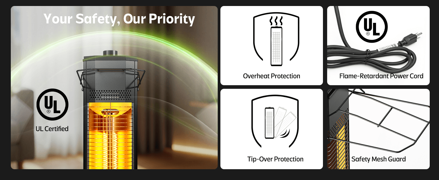 32-Inch Mid-Height Heater Feature 9